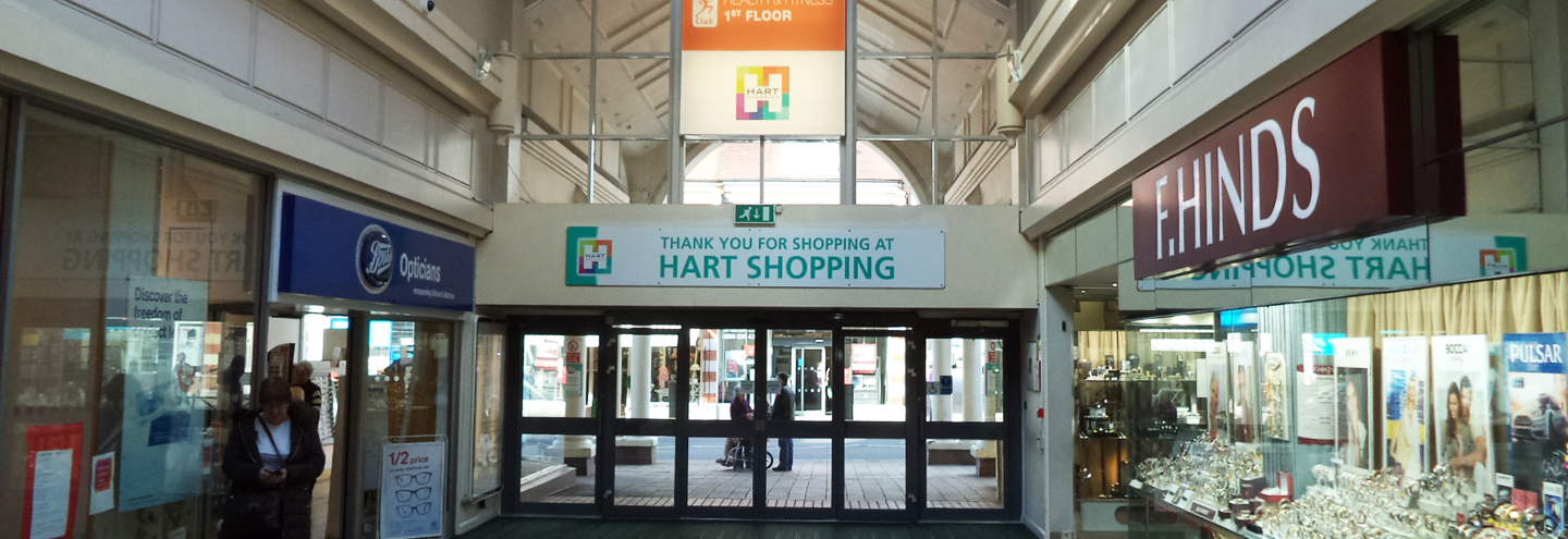 Items available at  Hart Shopping Centre
